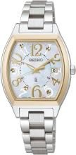 SEIKO LUKIA Watch Happy Collection SSQW100 Women's Silver & Lady Gold