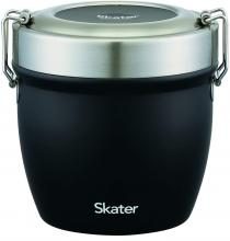 Skater Insulation Lunch Box Bowl Type Stainless Steel Lunch Box 550ml Black STLBD6-A