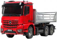TAMITA 1/14 Electric RC Big Truck Series No.61 Mercedes-Benz Arox 3348 6 × 4 Dump Truck Red Cabin / Silver Vessel Edition 56361