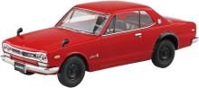 Aoshima Bunka Kyozai Co., Ltd. (AOSHIMA) 1/32 Rakupla Snap Kit No.16-RD Nissan C10 Skyline 2000GT-R Red Pre-Colored Plastic Model (Automobile)