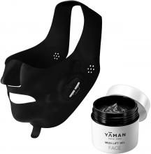 YA-MAN Wearable EMS Mask Medilift Plus Gel Set Facial Equipment Small Face Lift Up Black EPM18BB1