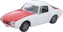 Tomytec Tomica Limited Vintage 1/64 Scale LV-215a Toyota Sports 800 Custom Color Specification, White/Red, 1965 Model, Finished Model, 336044