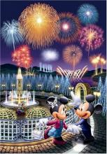266Pieces Puzzle Disney Love' Illuminated Story (Bell) Gyutto Series Twinkle Shower Collection (Stained Art) (18.2x25.7cm)