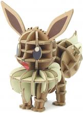 si-gu-mi PLUS Pokemon Eevee --Paper 3D three-dimensional puzzle DIY work kit that can be enjoyed by elementary school students to adults --Educational toys for boys and girls --Paper puzzle that is ideal as a present for adults as a three-dimensional art