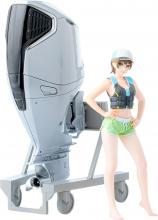 PLAMAX MF 88 minimum factory Minori with Honda outboard motor BF350 1/20 scale assembly plastic model