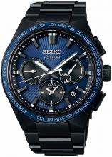 SEIKO ASTRON SBXC049 Wristwatch， Solar GPS Satellite Radio Correction， World Time Function， Dual Time Display， Dual Curved Sapphire Glass， Diamond Shield， Men's Silver