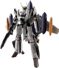 TAMASHII NATIONS HI-METAL R Macross Zero VF-OS Phoenix (Roy Focker's Custom) + QF-2200D-B Ghost, Approx. 140mm ABS & Diecast & PVC Painted Movable Figure