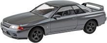 Aoshima Bunka Kyozai Co., Ltd. (AOSHIMA) 1/32 Rakupla Snap Kit No.14-GG Nissan R32 Skyline GT-R Gun Gray Metallic Pre-Colored Plastic Model (Automobile)