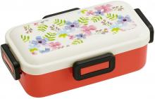 Skater fluffy dome-shaped lid lunch box 530ml Botanical White Made in Japan PFLB6