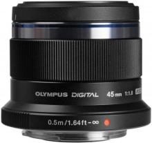 OLYMPUS Single Focus Lens M.ZUIKO DIGITAL 45mm F1.8 Black