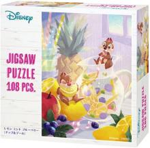 108 Piece Jigsaw Puzzle Disney Lemon Mint Blueberry (Chip& Dale) (18.2 x 25.7 cm)