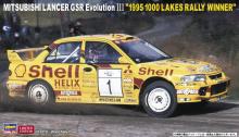 Hasegawa 1/24 Mitsubishi Lancer GSR Evolution III 1995 1000 Lake Rally Winner Plastic Model 20560