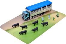 Tomytec The Truck Collection Truck Collection Livestock Transport Vehicle Set A Livestock Diorama Supplies 331551