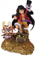 BANDAI SPIRITS Figuarts ZERO ONE PIECE Monkey D. Luffy -WT100 Memorial Draw by Eiichiro Oda 100 Views of the Great Pirates-Approximately 190mm ABS & PVC Pre-painted Figure 201924