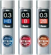 Pentel Mechanical Pencil Core Ein Core Stein 0.3mm HB / B / 2B Set