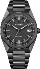 CITIZEN Attesa Watch Light-Powered Eco-Drive Radio-Controlled Waterproof Black Octagonal Bezel Black Titanium Series CB3045-61E Men's Black