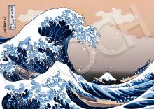 EPOCH 500 Super Small Piece Jigsaw Puzzle World Paintings The Great Wave off Kanagawa (Thirty-six Views of Mount Fuji) (18.2 x 25.7 cm) 52-803 Comes with Glue, Spatula, and Score Ticket