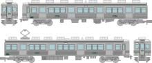 Tomytec Railway Collection Tetsuro Nankai Electric Railway 6000 Series Nostalgic Stainless Steel Unpainted 2 Car Set Diorama Supplies 335184
