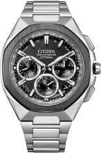 CITIZEN Attesa Watch Light-Powered Eco-Drive GPS Satellite Radio-Controlled Waterproof Silver Black Ceramic Bezel CC4104-53E Men's Silver