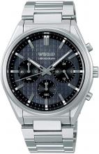 SEIKO watch wired SOLIDITY rotating bezel with simple compass AGAT416 Men's silver