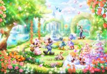 1000Pieces Puzzle Disney Rose Scented Garden Party (Pure White) (51x73.5cm)