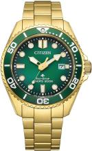 CITIZEN Promaster Watch Light-Powered Eco-Drive Diver's Watch 200m Green Gold BN0262-59W Men's Gold