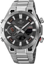 Reloj CASIO EDIFICE con cristal de zafiro ECB-2300YD-1AJF para hombre, plateado