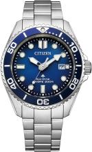 CITIZEN Promaster Watch Light-Powered Eco-Drive Diver's Watch 200m Navy BN0260-54L Men's Silver