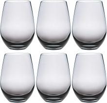 Aderia Glass Clear Modern Glass Clear 160ml Set of 6 Made in Japan B-6233