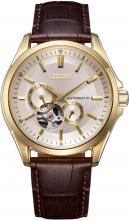 CITIZEN Watch Mechanical Open Heart Waterproof NP1013-02P Men's Gold & Brown