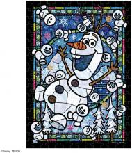 266Pieces Puzzle Olaf Stained Glass Gyutto Series (Stained Art) (18.2x25.7cm)