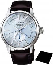 SEIKO Wristwatches Presage Mechanical Tonneau Type Black Dial Curve Sapphire Glass See-through Back SARY113 Men's Black
