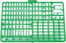 Aoshima Bunka Kyozai (AOSHIMA) 1/32 The Decotora Parts No.11-GR Marker Lamp Set of 4 Clear Green Plastic Model Parts (Automobile)