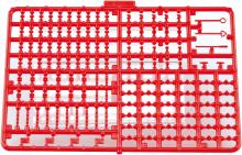 Aoshima Bunka Kyozai (AOSHIMA) 1/32 The Decotora Parts No.11-RE Marker Lamp Set of 4 Clear Red Plastic Model Parts (Automobile)