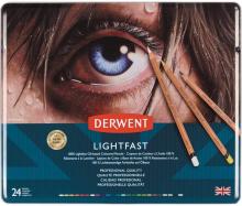 Derwent Derwent Color Pencil Light Fast Metal Case 24 Color Set