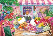 (Made in Japan) Beverly 300-piece jigsaw puzzle Hello Kitty's Flower Shop (26 x 38) 300-145