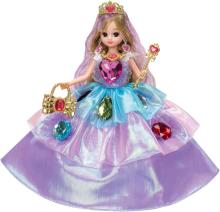 Takara Tomy Licca-chan Doll LD-05 Modern Princess Rainbow Jewel Licca-chan Dress-Up Pretend Play Toy for Ages 3 and Up