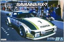 AOSHIMA 1/24 The Model Car Series No.22 Mazda SA22C RX-7 Daytona 1979 Plastic Model