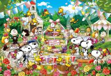 Epoch 1000 piece jigsaw puzzle PEANUTS Snoopy in Japan (50x75cm) 12-605s with glue and spatula with score ticket EPOCH