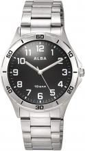 SEIKO Alba Sports Reinforced waterproof (10 atm) dome inorganic glass for daily life AQPK410 Men's Silver