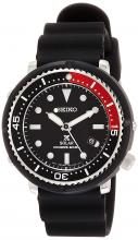 SEIKO Wristwatch Prospex Diver Scuba Hybrid Divers with Alarm Chronograph Solar Black Dial Waterproof for Air Diving (200m) SBEQ003 Men's Black
