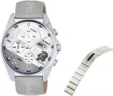 SEIKO Watch Wired Chronograph Black Dial Hard Rex AGAT424 Men's Silver