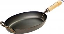 Iron frying pan that grows as you use it Shiraki handle Made in Japan IH compatible Lightweight No seasoning required Outdoor camping