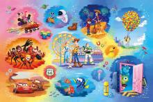 500 Piece Jigsaw Puzzle Disney Winnie the Pooh Story Stained Glass (25 × 36cm)