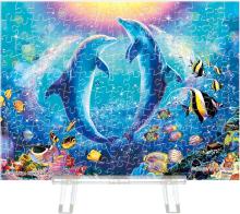 Yanoman 150 Piece Petit Paris Clear Jigsaw Puzzle LASSEN Pas de Deux (7.6x10.2cm) 2308-62 No glue required No frame required Mini easel included Piece request postcard included