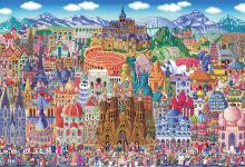 Beverly 1000 Micropiece Jigsaw Puzzle World Famous Places! (26 x 38 cm)