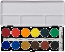 Holbein Solid Watercolor Paint Opaque Cake Color 12 Color Set C030 Diameter 30mm