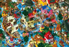 1053 Piece Jigsaw Puzzle Masayoshi Akiyama Search! Strange Sweets Town Super Small Piece (26 x 38 cm) 32-601 Glue Spatula Score Ticket EPOCH