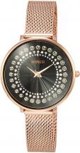 SEIKO WIRED f WIRED f Glitter system Multi-color ring image Dial with Swarovski Curve Hard Rex Glass AGEK454 Ladies Silver