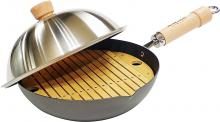 River light iron frying pan old type pole 26cm wok